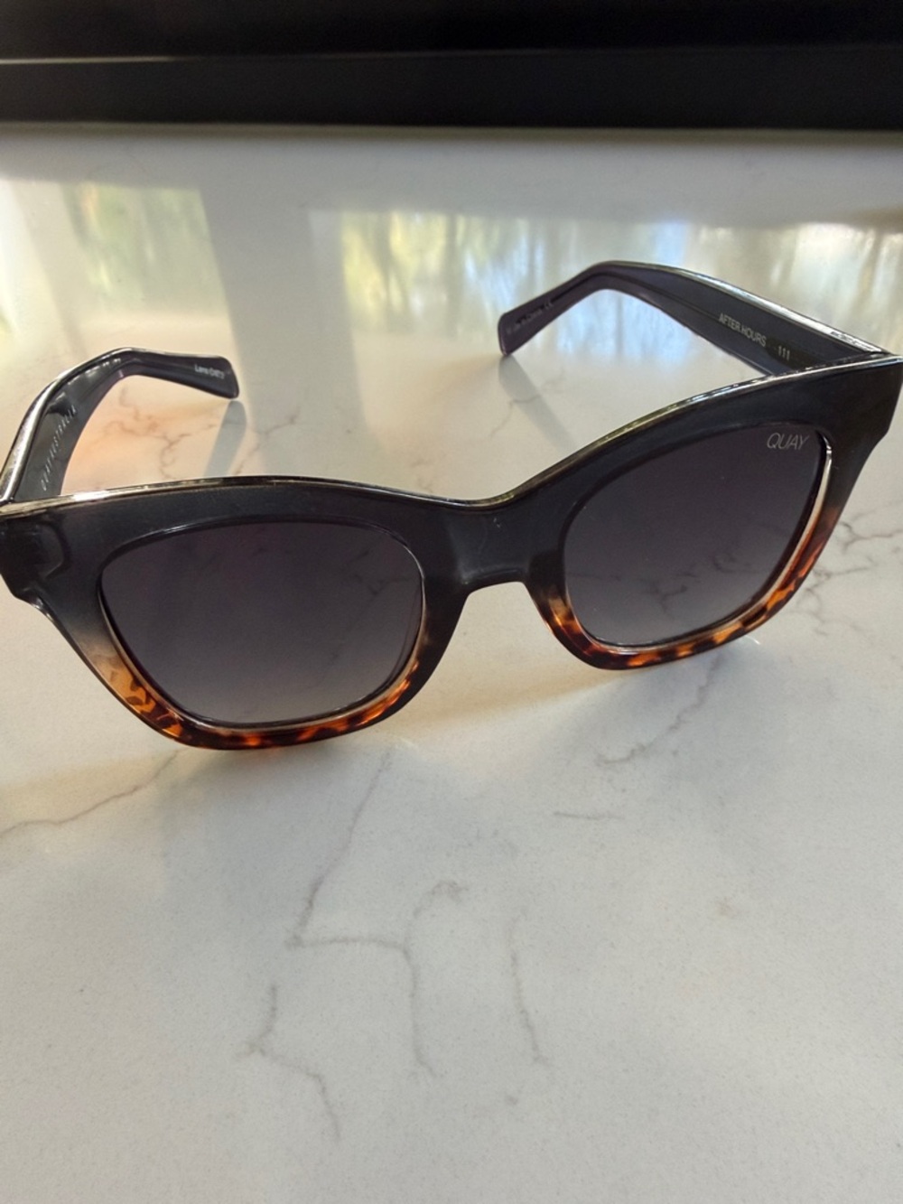 Quay Australia Tortoise Black Gradient Sunglasses